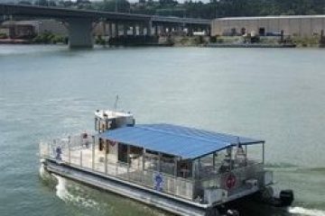 a large boat in a body of water